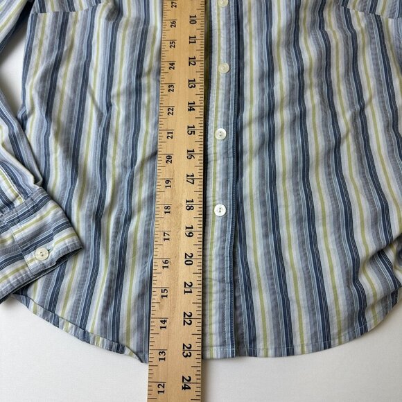 Attention Shirt Womens Medium Striped Button Up Long Sleeve Casual - Picture 6 of 8